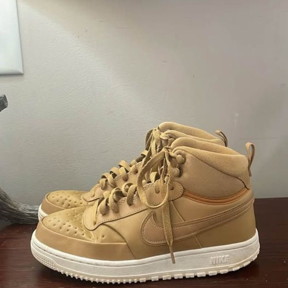 Nike Court Vision Mid Winter Elemental Gold! M-8 W-9.5